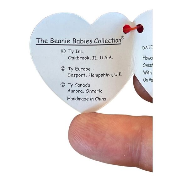 Vintage Ty Beanie Baby Valentina Bear - Picture 7 of 8